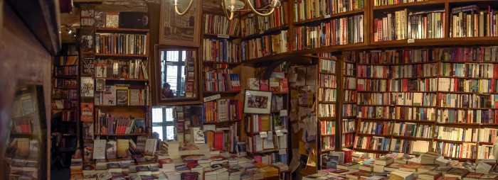 Inside Shakespeare and Co Paris France