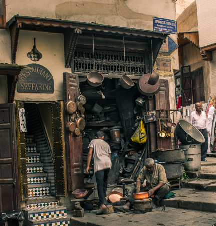 The skilled Metal and Copper workers of Fes