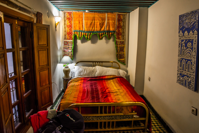 The Paprika Room at Riad Laayoun, Fes, Morocco