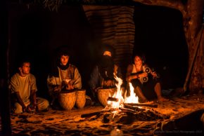 Evening Entertainment whilst staying at Erg Chebbi Desert Camp, Sahara, Morocco