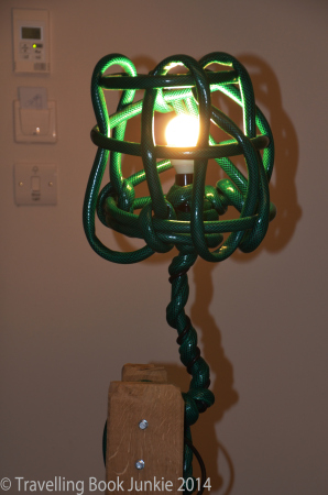 Recycled lamp, Qbic London, Aldgate, UK