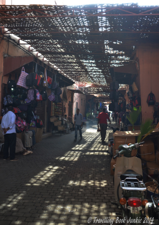 Rue Riad Zitoun, Marrakech, Morrocco. Home of the fixed price shops