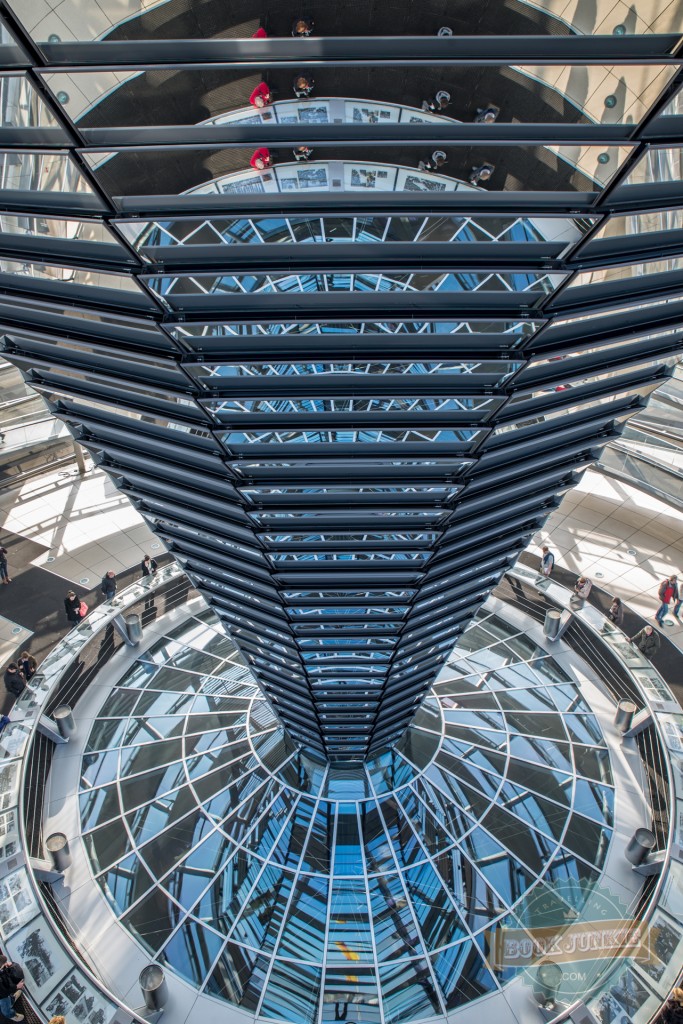 Mirrored-cone-inside-the-dome-Reichstag-Berlin-Germany