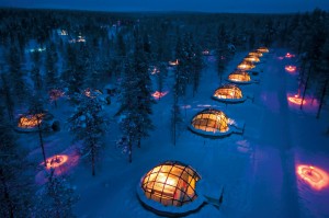 Glass igloo in Finland