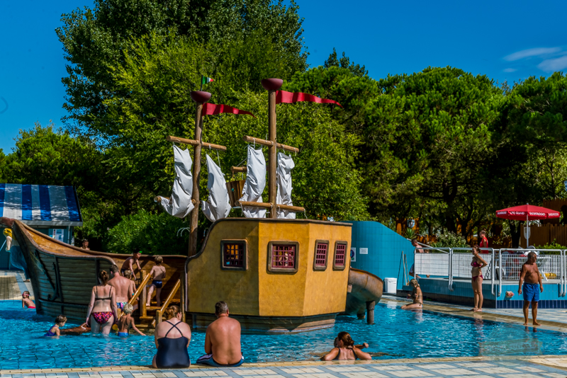 Pirate ship, Camping Ca Savio, Swimming Pool