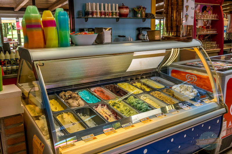 Italian ice cream at camping ca savio, Venice, Italy