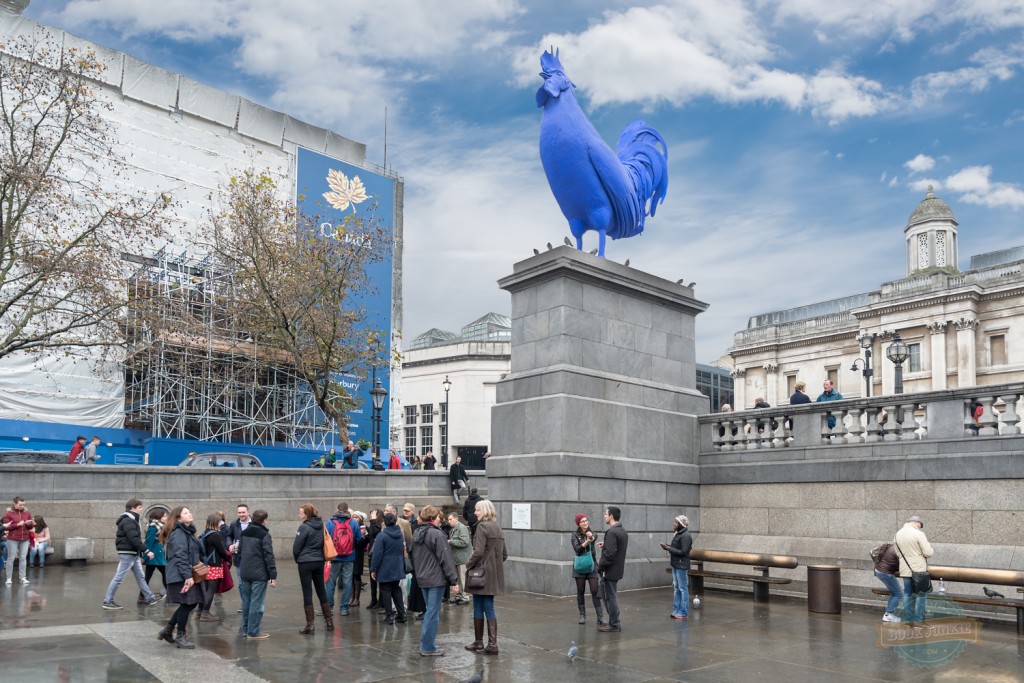Blue Cockerel or Trafalgar Square, London, UK, city