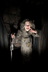 The leper or knave that welcomes you to the London Dungeon