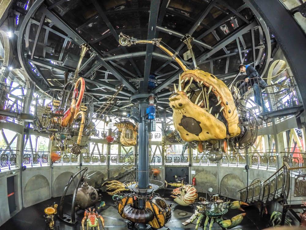 Inside the carrousel in Nantes France