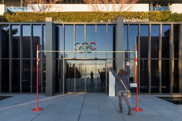 Olympic museum, Lausanne, Lake Leman, Lake Geneva, Lausanne, Switzerland