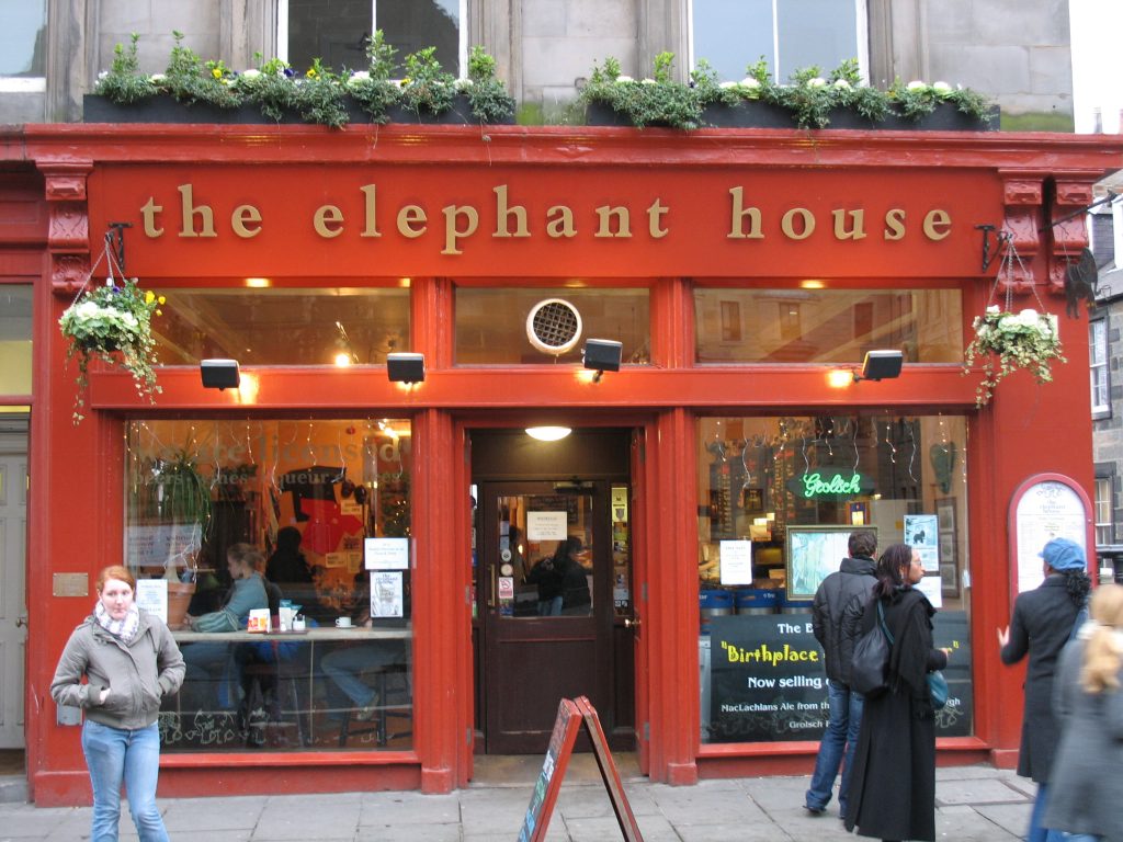 The Elephant house, edinburgh, J,K, Rowling, Writers inspiration