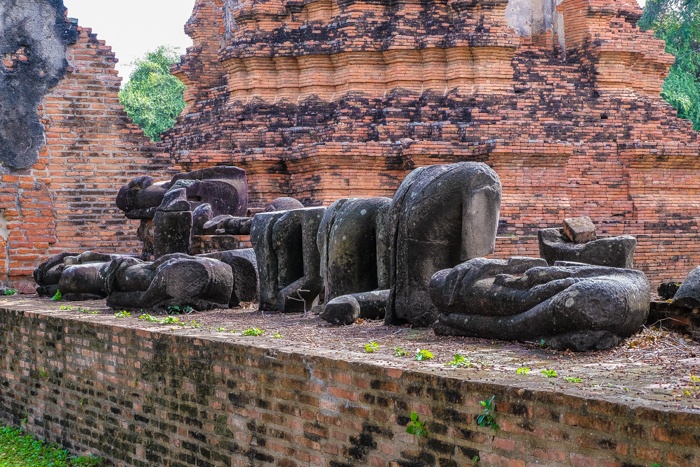 ayutthaya, market, night, temples, elephants, statues, buddha, lying, food, thai, old capital,