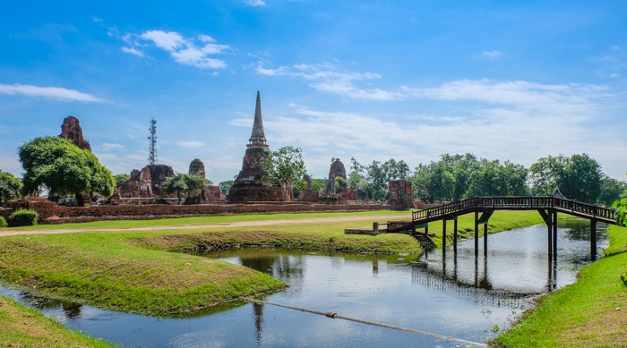 ayutthaya, market, night, temples, elephants, statues, buddha, lying, food, thai, old capital,