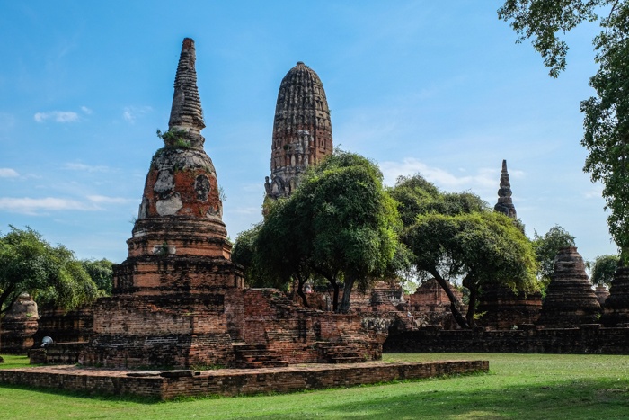 ayutthaya, market, night, temples, elephants, statues, buddha, lying, food, thai, old capital,