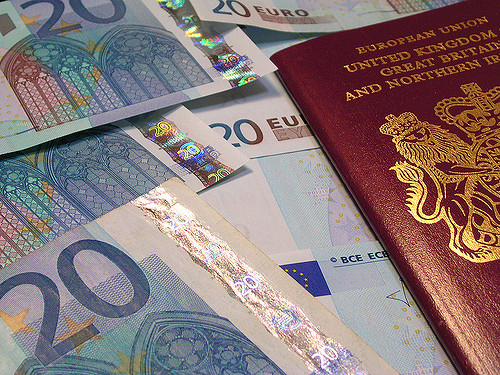 Visa application, British passport, euros, freedom of movement