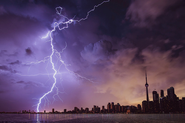 Thunder storm, car trip, road trip, car safety