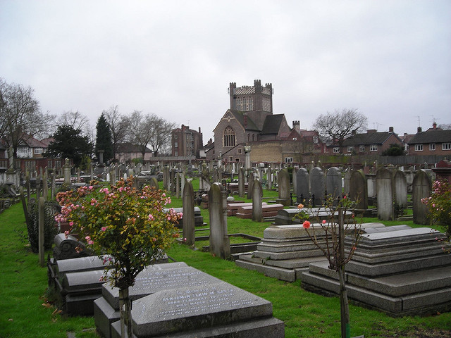 Golders Green Cemetery is where Bram Stoker was cremated.