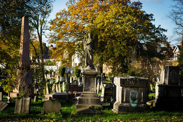 Kensal Green cemetery in London has many gravesites remembering authors and writers.