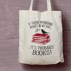 Bookish themed eco-friendly tote bag for all your books