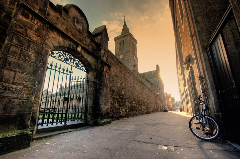 St Andrews in Scotland, a fantastic university city and home to the world famous golf course. Mentioned in many Sports Biographies about golf.