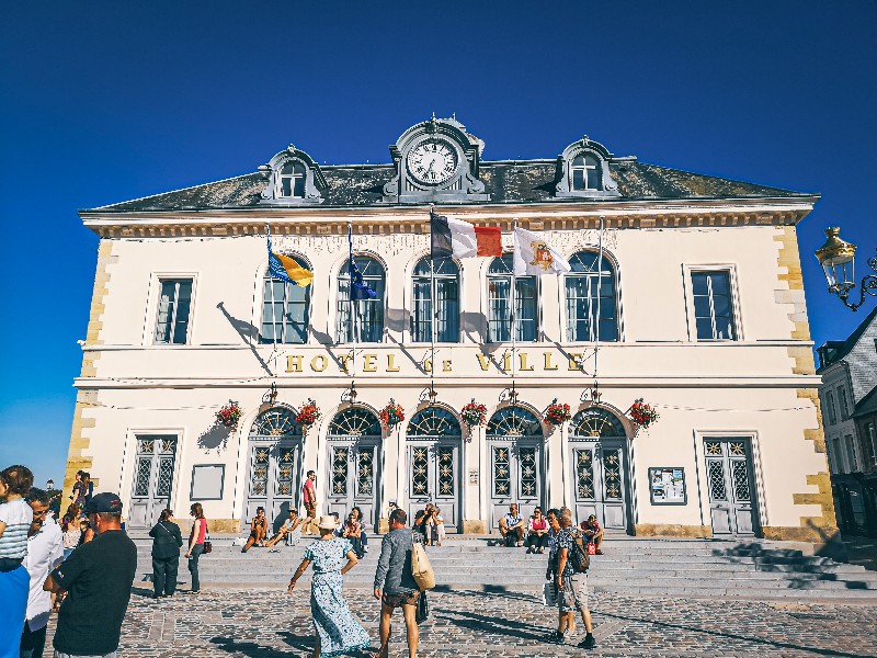 The main area of the old port in Honfleur, Normandy, France