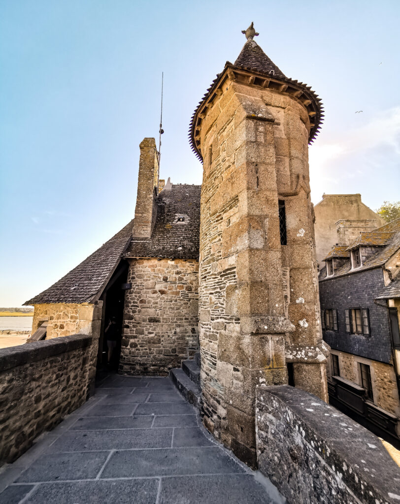 Wandering the ramparts around the abbey