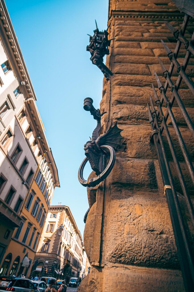 Around the streets of Florence look out for the old features on many of the buildings