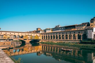 The famous Ponte Vecchio Firenze in Tuscany Italy