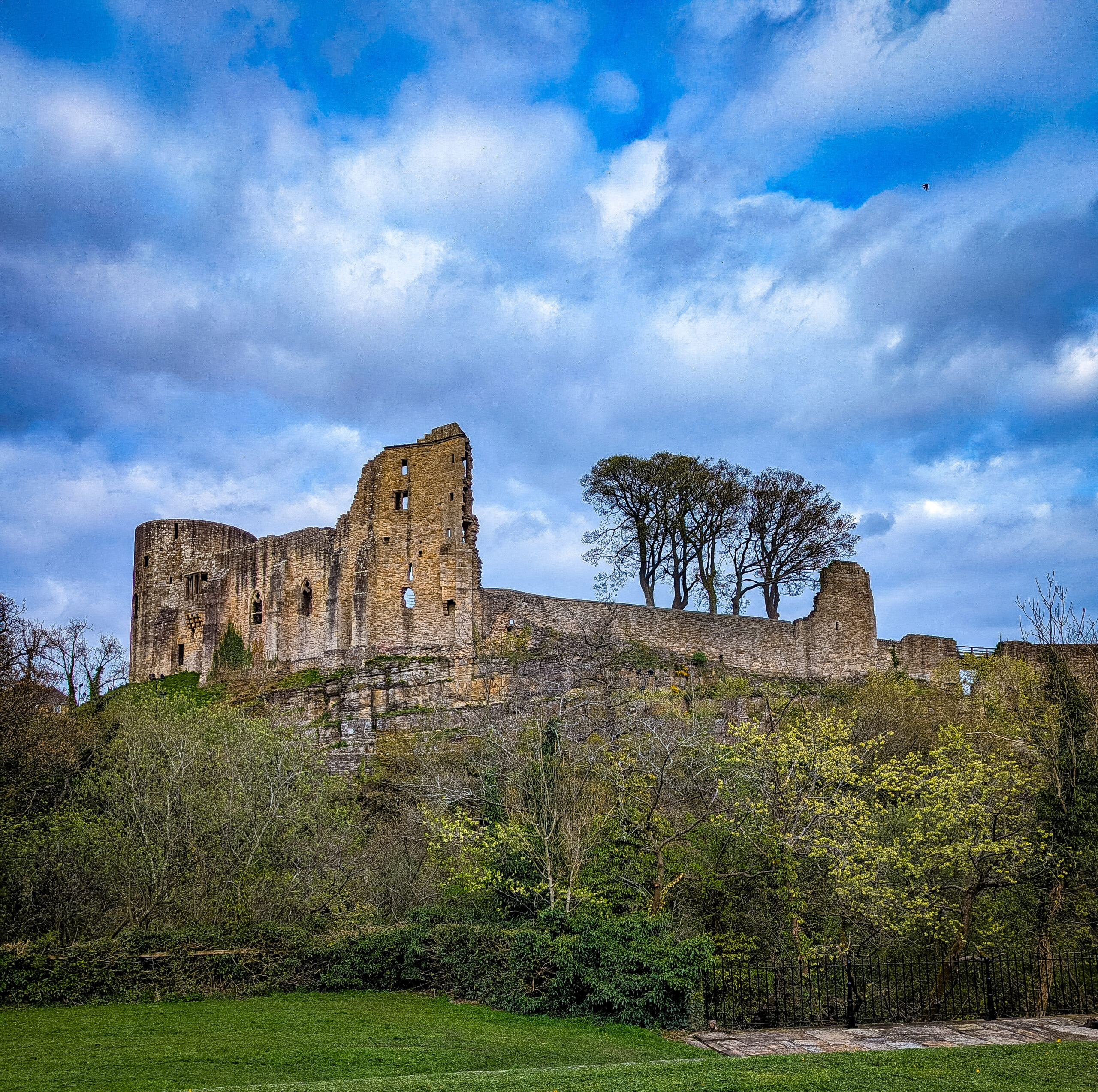 A view of Barnard Castle from the river. A striking addition to the skyline of the town.