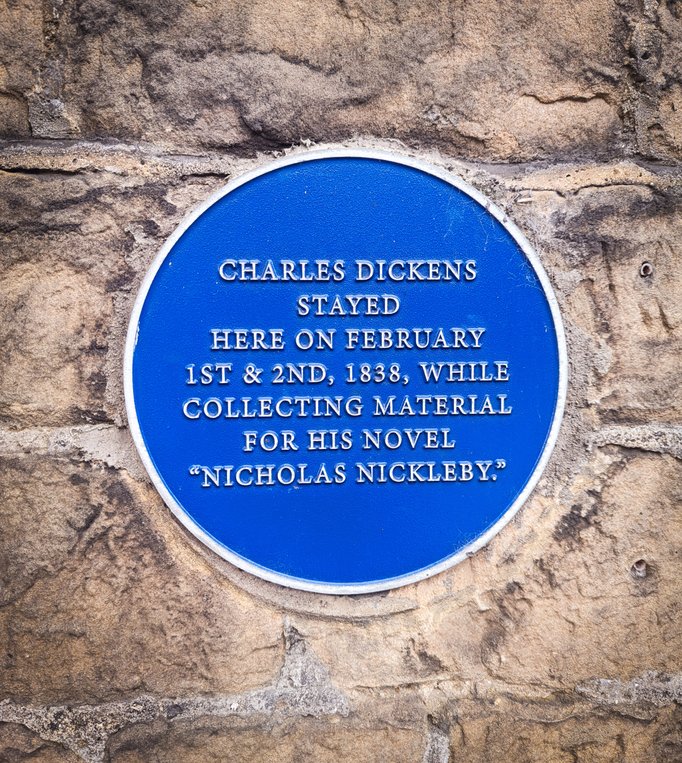 Charles Dickens blue plaque