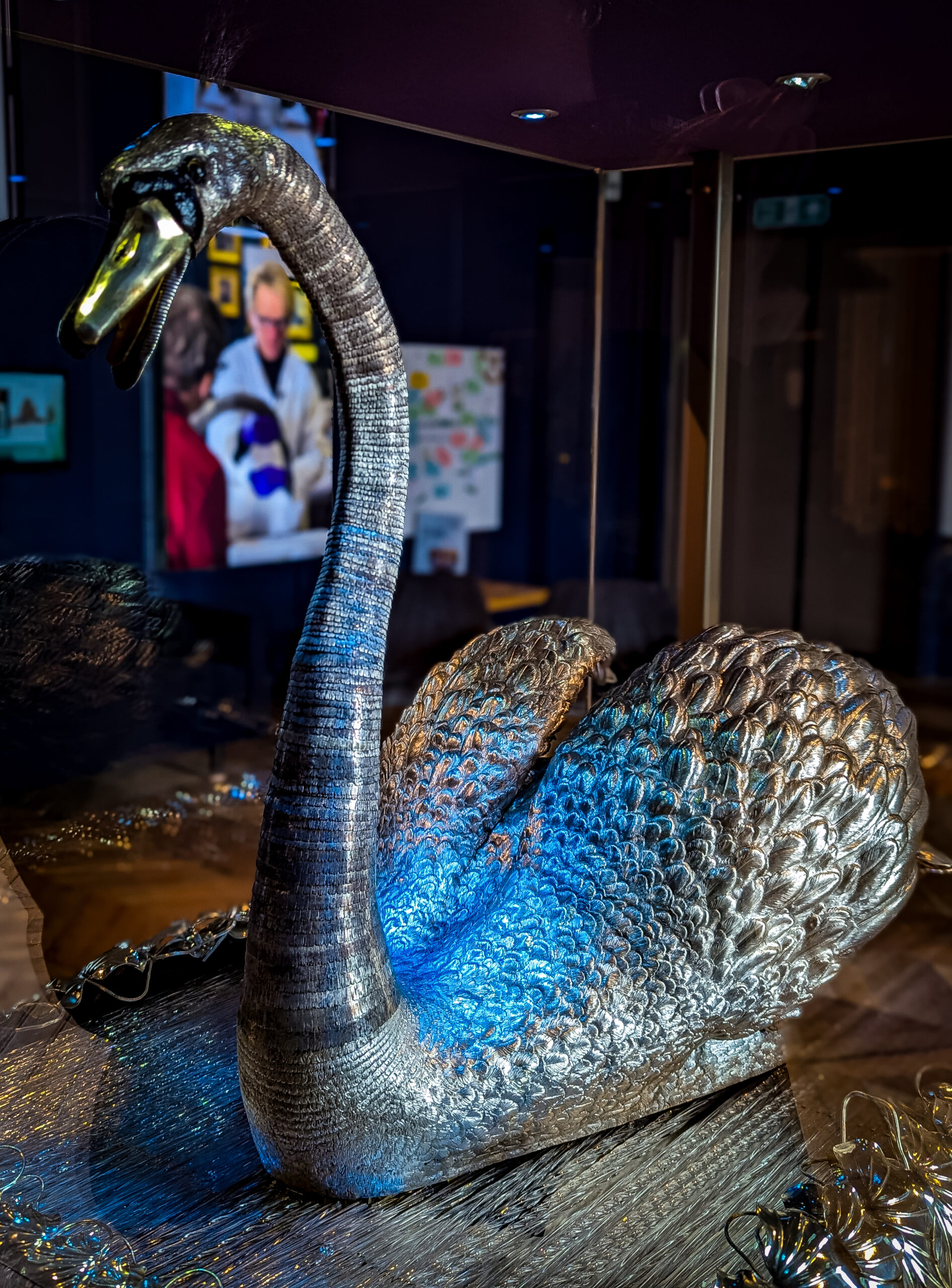 The Silver Swan in the Bowes Museum at Barnard Castle in County Durham