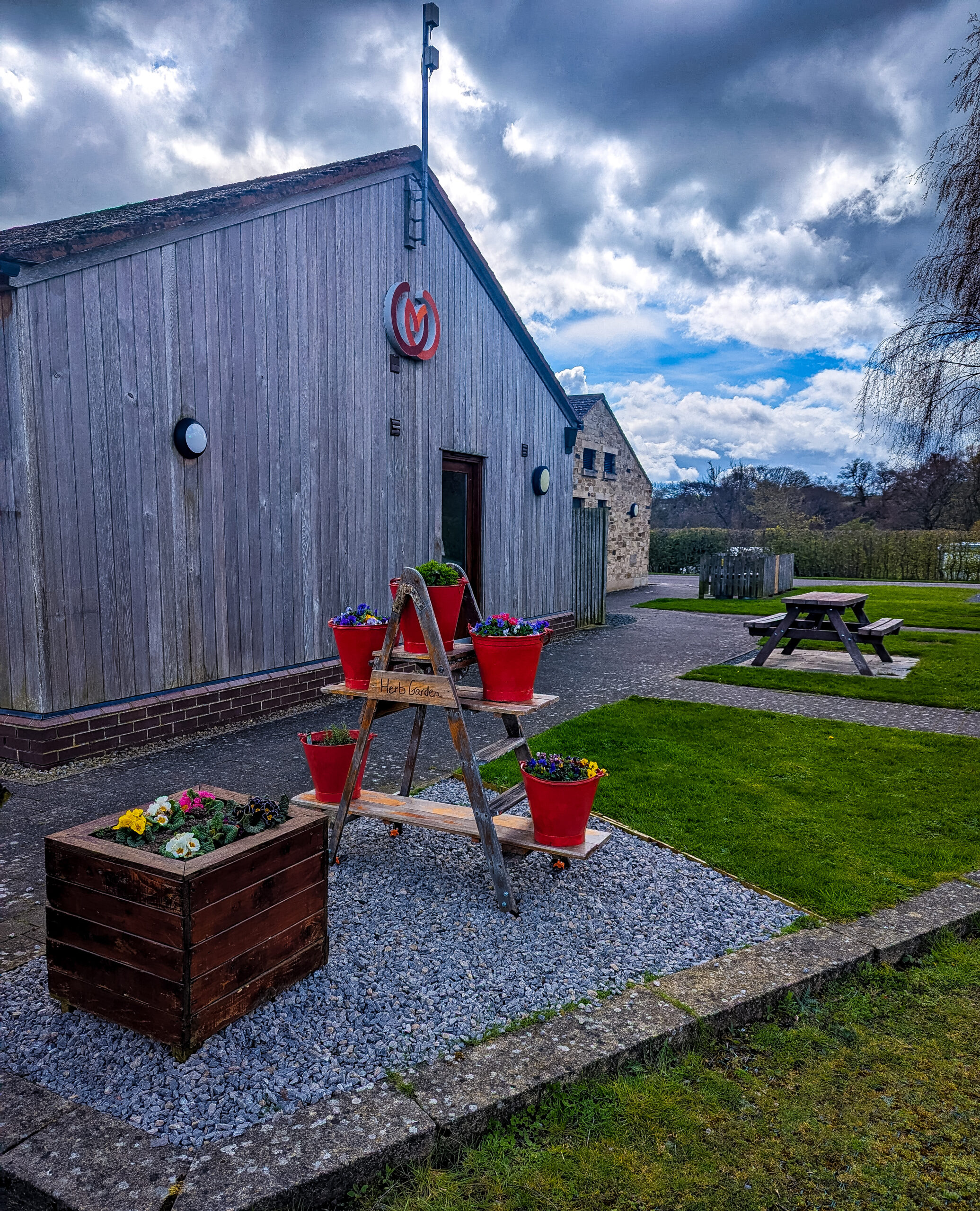 The welcoming area of the Caravan and Motorhome Club in Barnard Castle