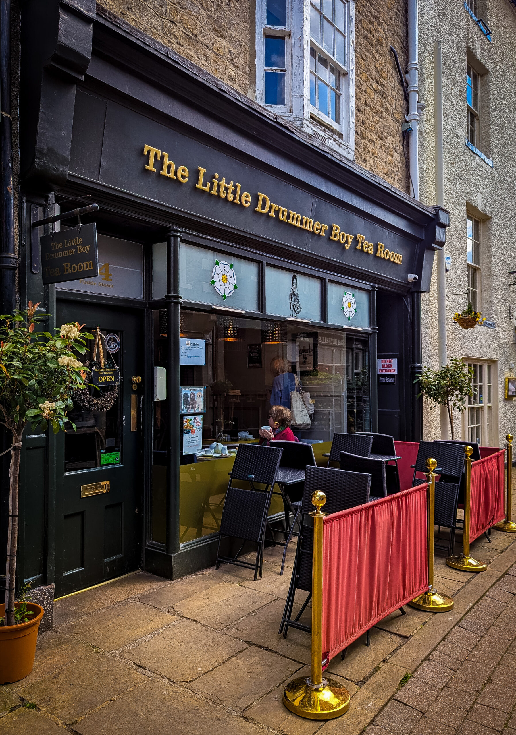 The Little Drummer Boy coffee shop in Richmond, North Yorkshire