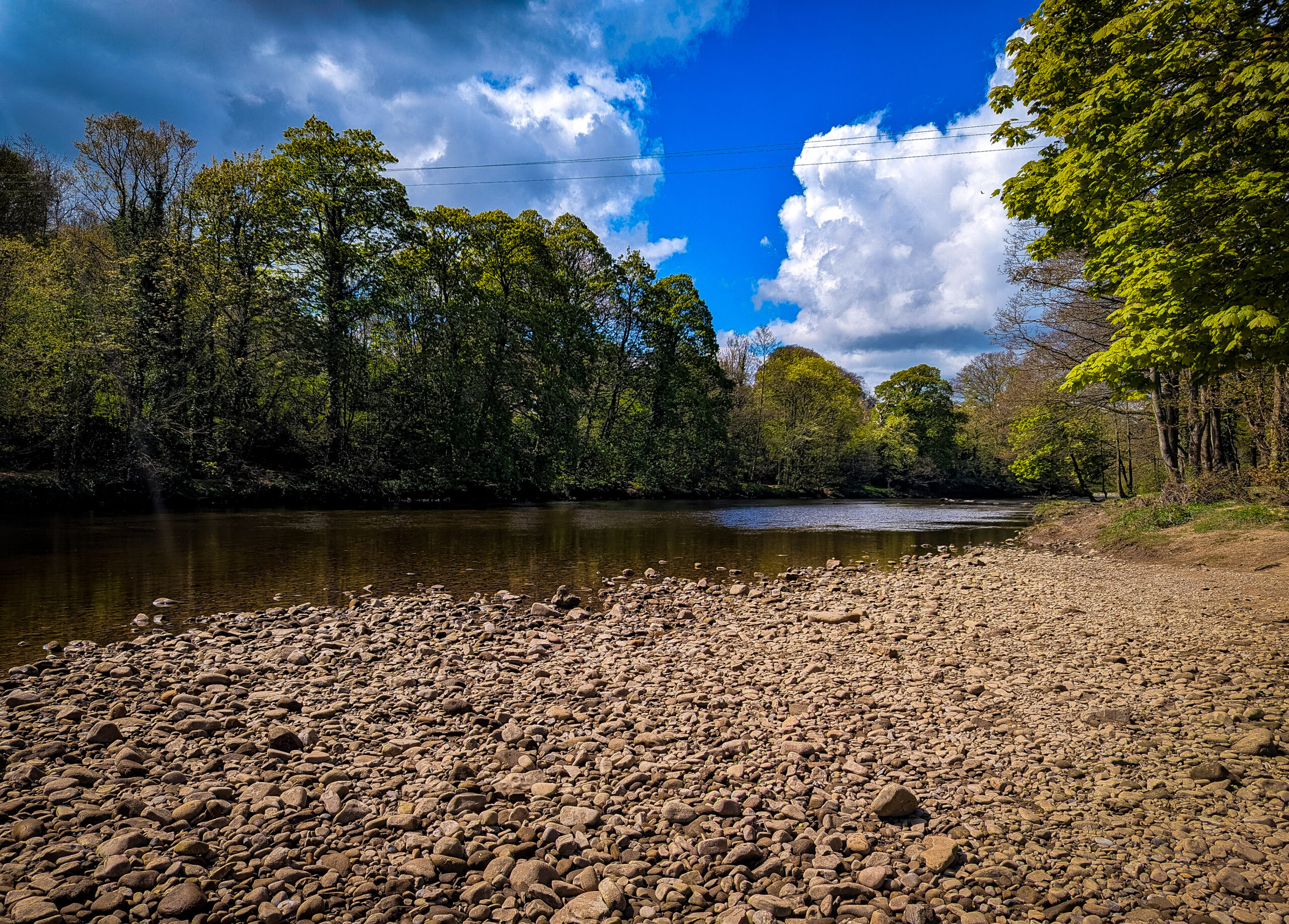 The swale river leads to the Richmond Falls