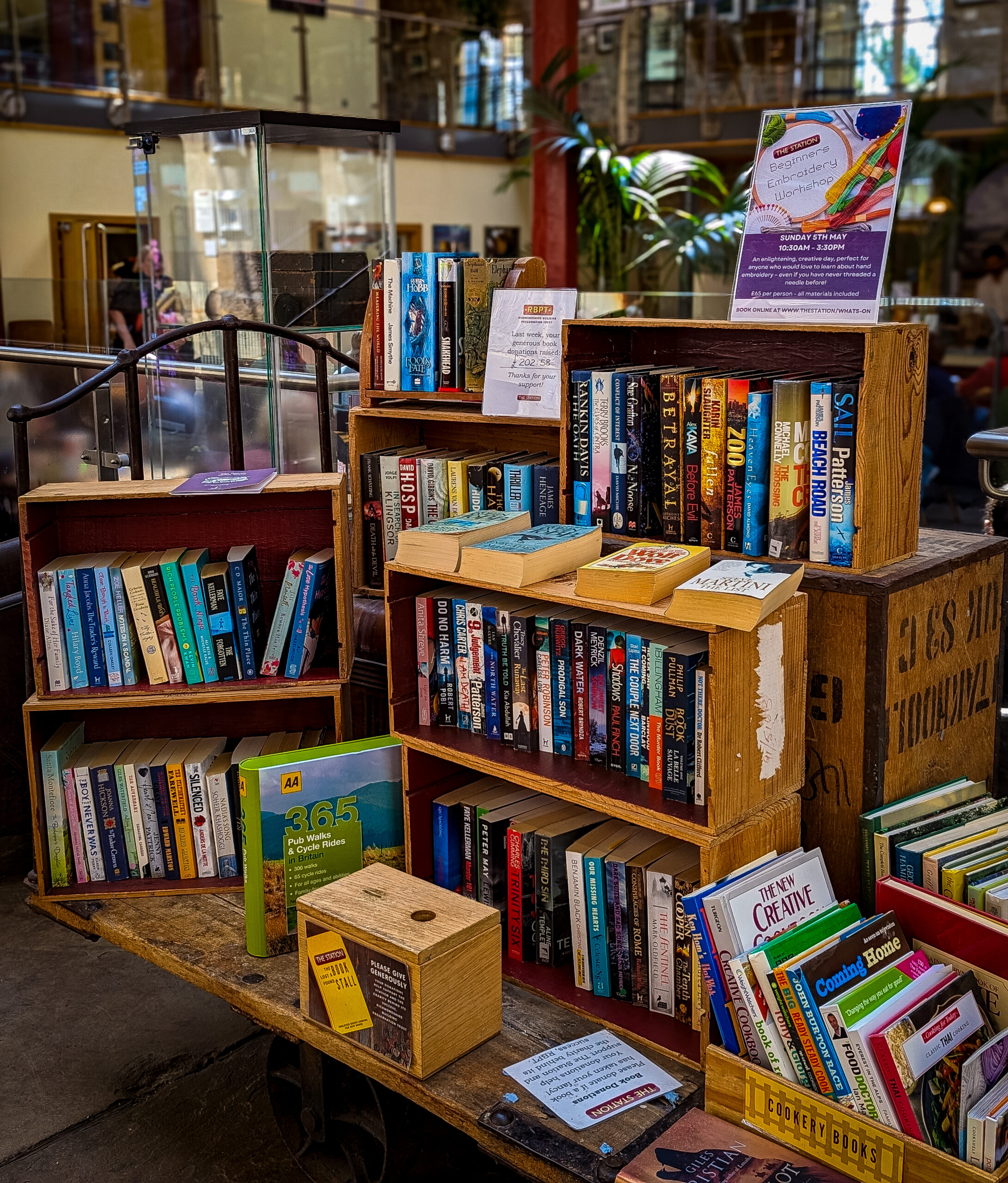 The books on sale at The Station