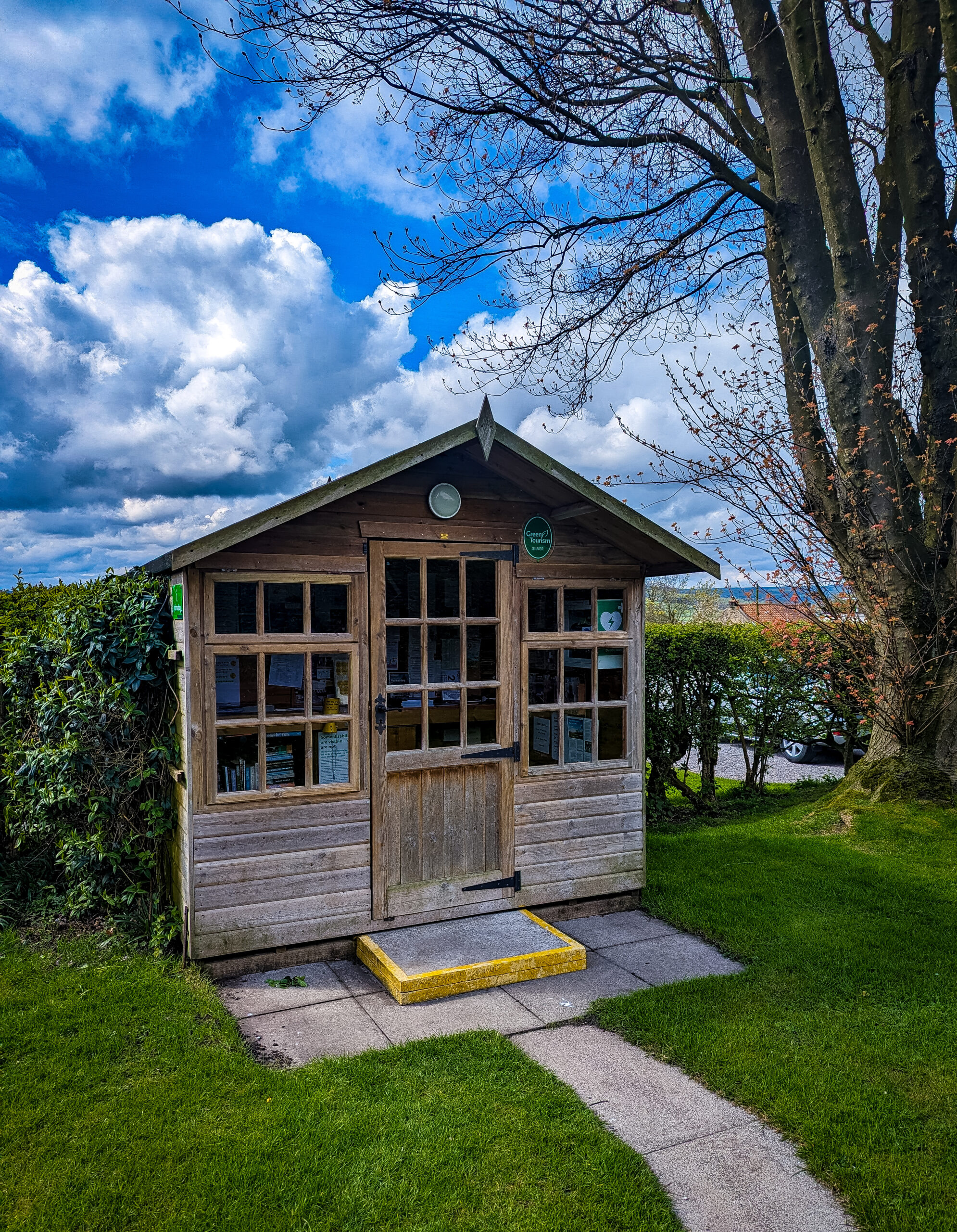 The information hut at the Richmond Hargill Site in North Yorkshire