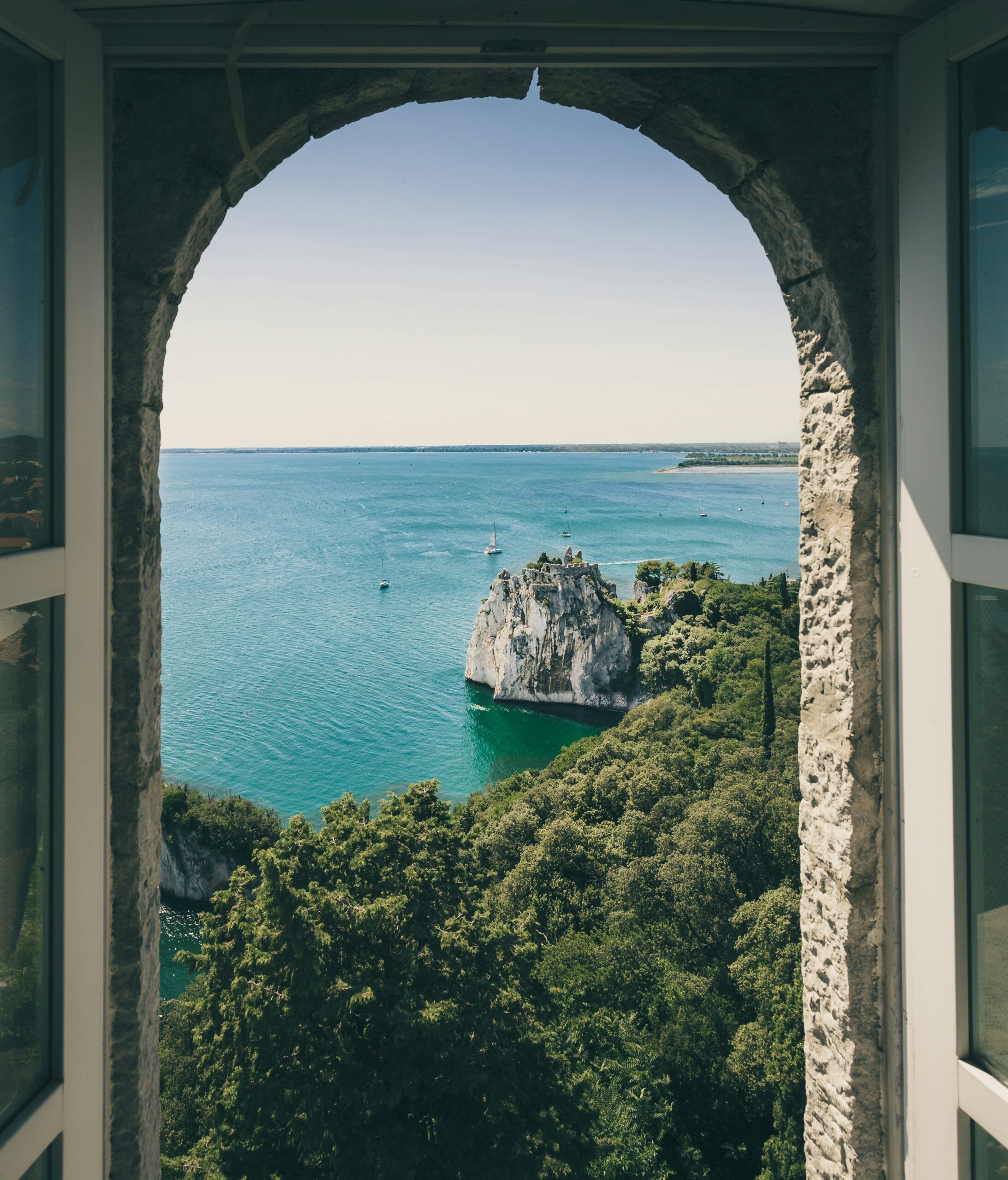 Sailing around the Mediterranean enjoying the views from afar on a yacht