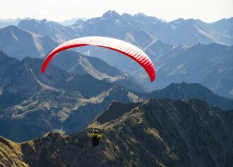 Paragliding is an extremely active sport and one many do while on holiday