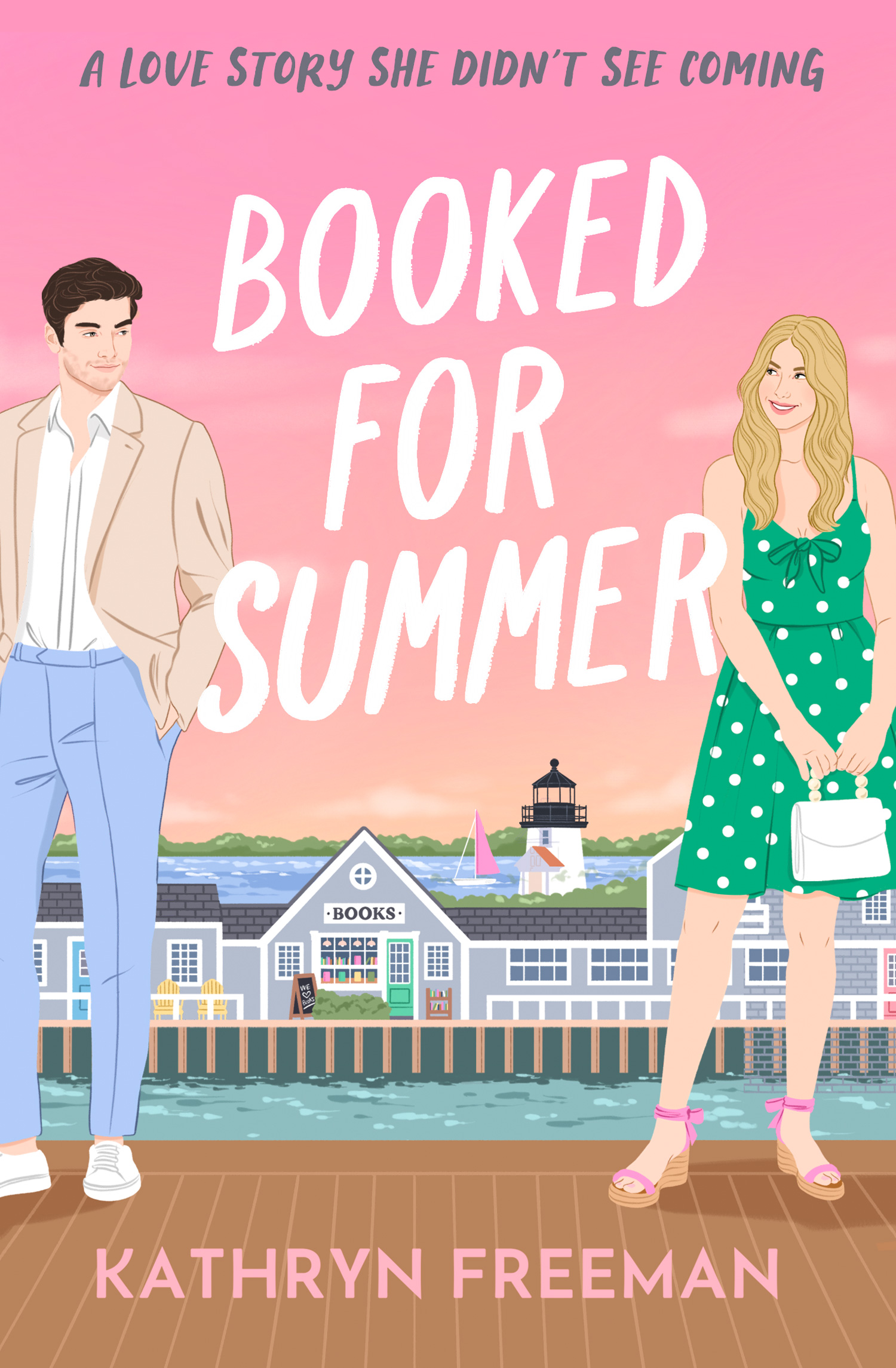 Booked for Summer by Kathryn Freeman is her latest romance comedy set in Nantucket