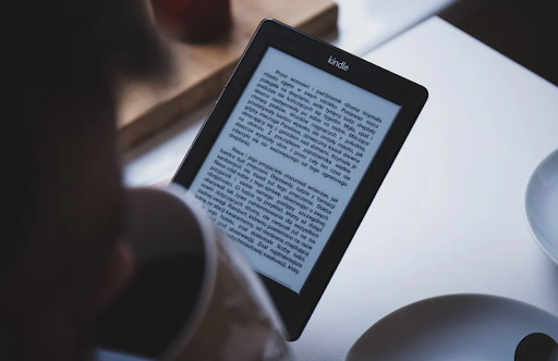 Reading a Kindle rather than a physical book