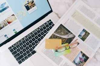 Travel planning using both the internet and travel guides.