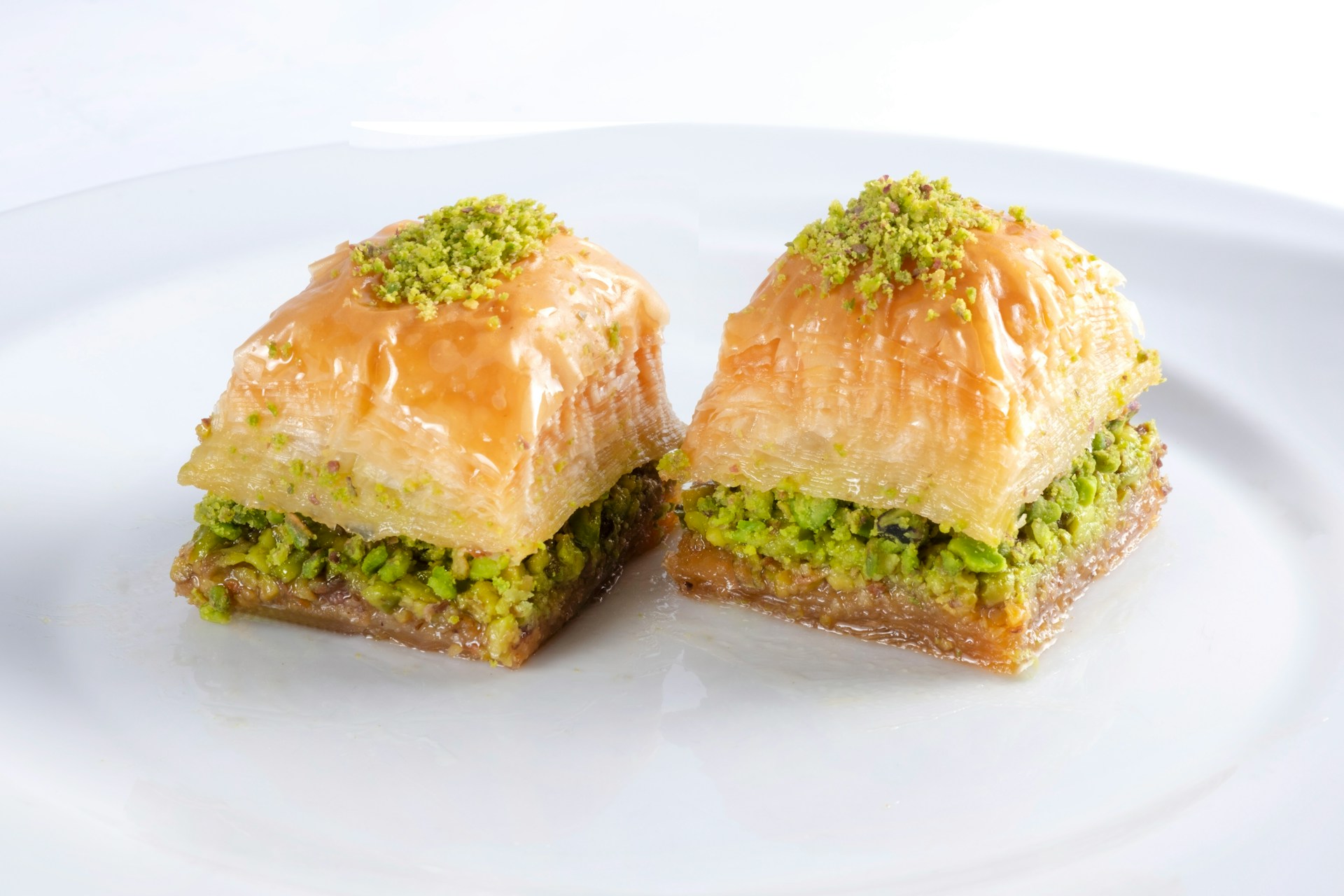 Squares of Pistachio Baklava