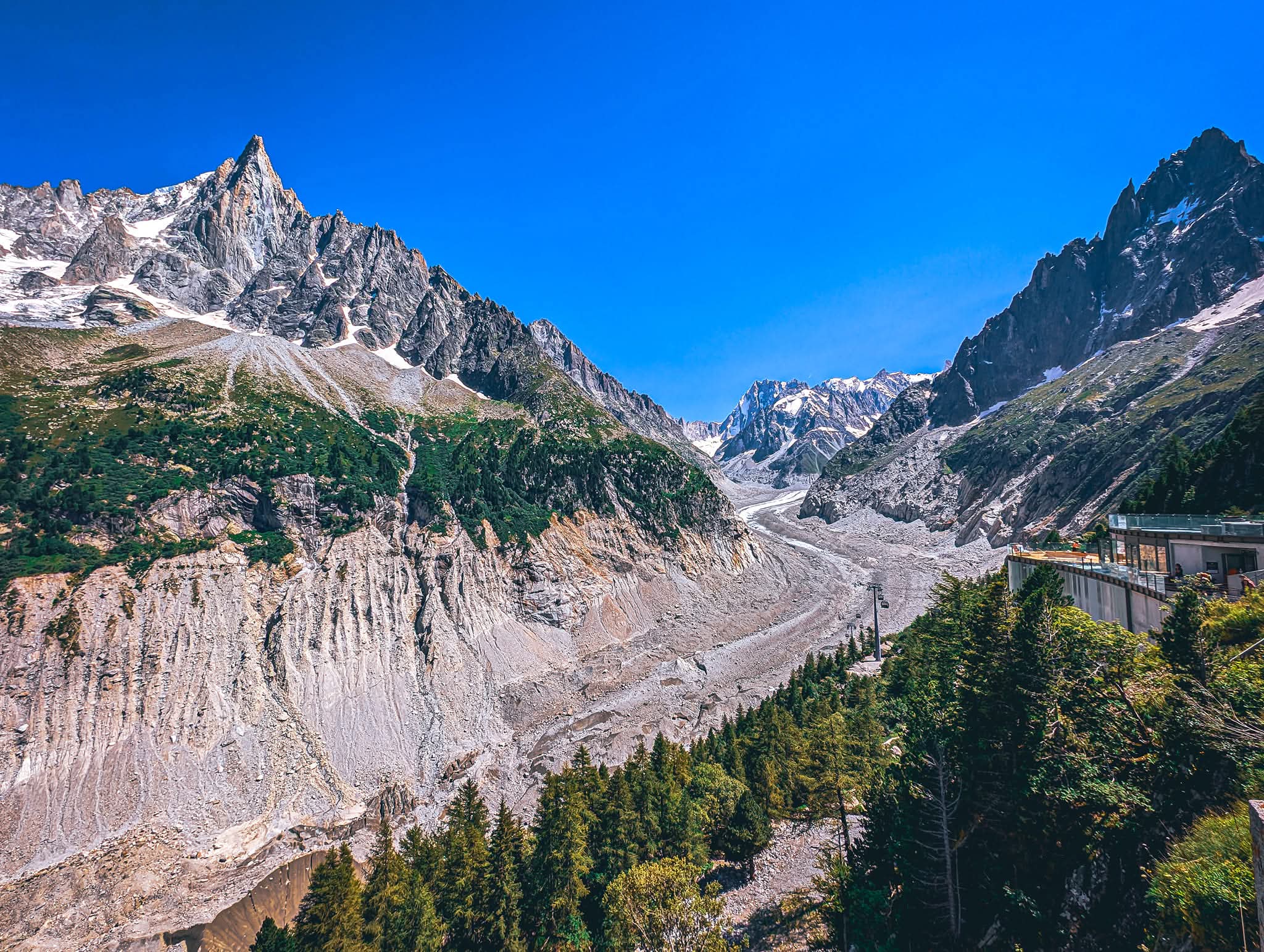 Mer de Glace glacier in Chamonix. Photo by Paul Gamble